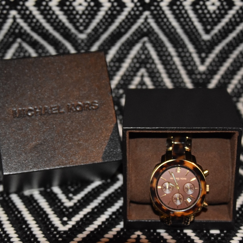 Michael Kors Tortoise Watch